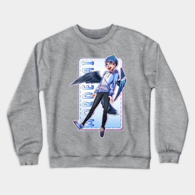 Regular Show - Mordecai Crewneck Sweatshirt by bekkie